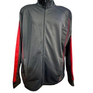Reebok Lightweight Gray Jacket with Red Line Accent Men XL 104141